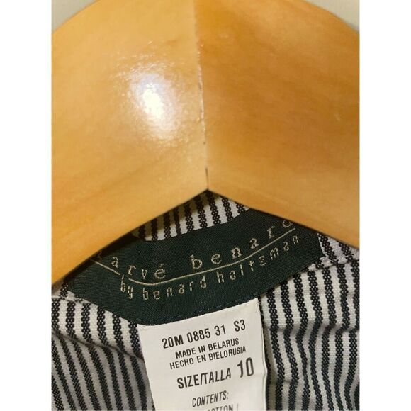 Vintage Harve Bernard pin stripe women’s blazer button down jacket size 10 - Picture 5 of 9